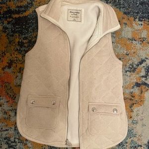 A&F quilted vest